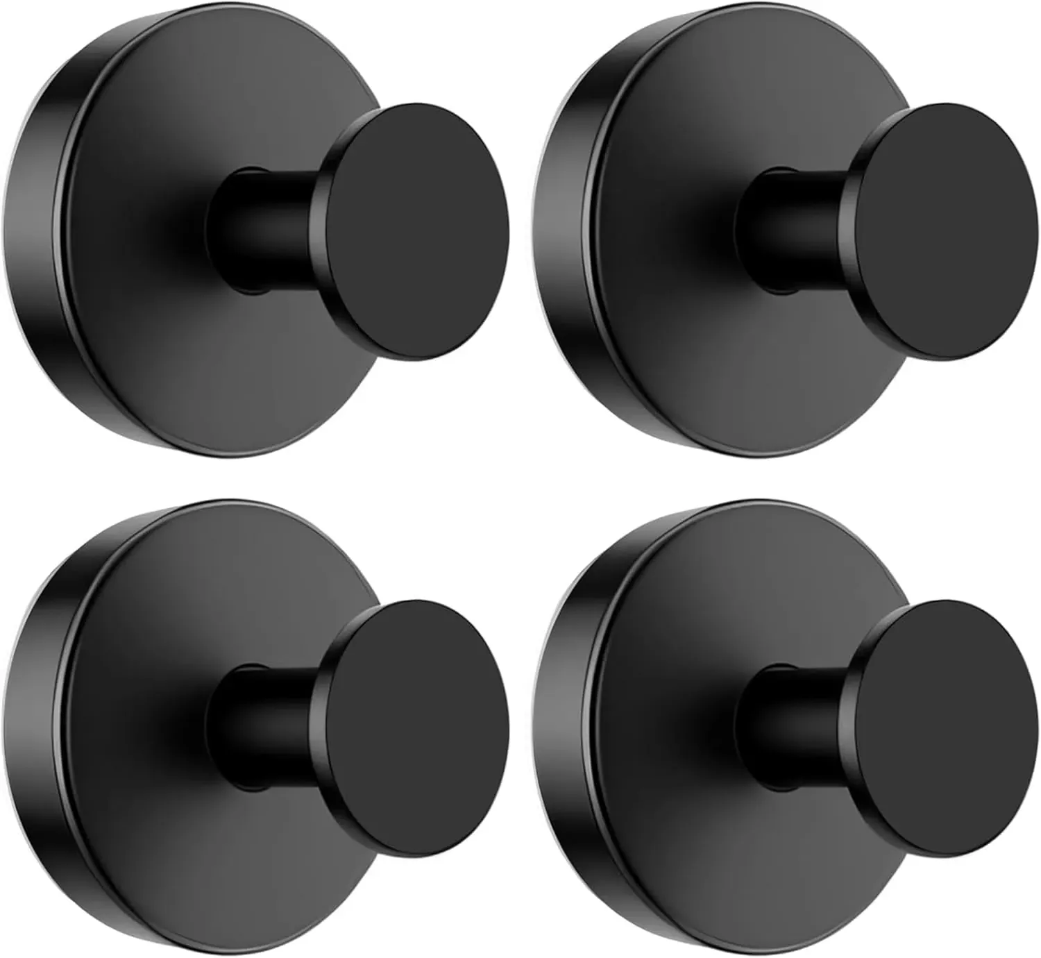 4-Piece Suction Cup Hooks for Shower and Bathroom, No-Drill Stainless Steel (3-Pack)